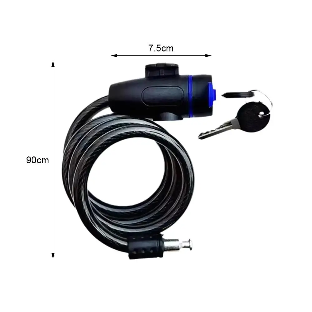 قفل سلسلة الدراجة النارية المعدني المضاد للسرقة قفل الدراجة مع مفتاحين قفل الدراجة النارية الأمن المحمول قفل سكوتر كهربائي