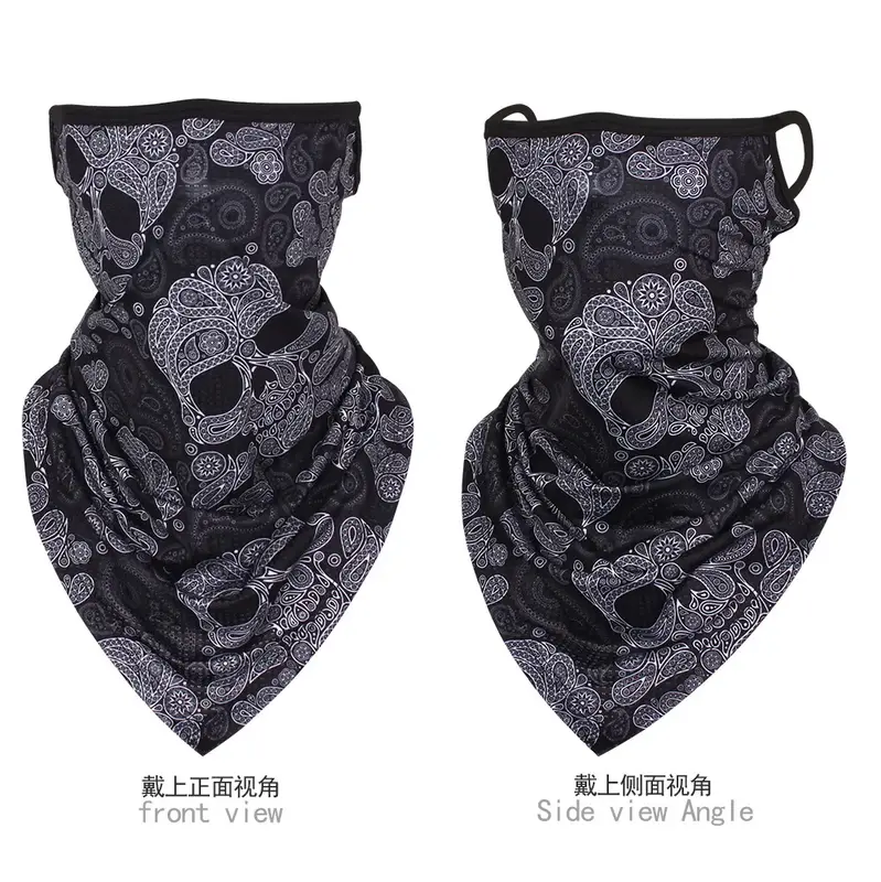 Multi-function Motorcycle Face Scarf Skull Masks Cycling Neck Gaiter Cover Mesh Tube Sport Sunscreen Men Women Bandana Balaclava - Image 3