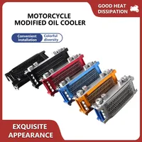 Motorcycle Oil Radiator Oil Cooler for Yamaha Honda Kawasaki Mopeds Motocross ATV Scooter Dirt Bike Aluminum Radiator Parts
