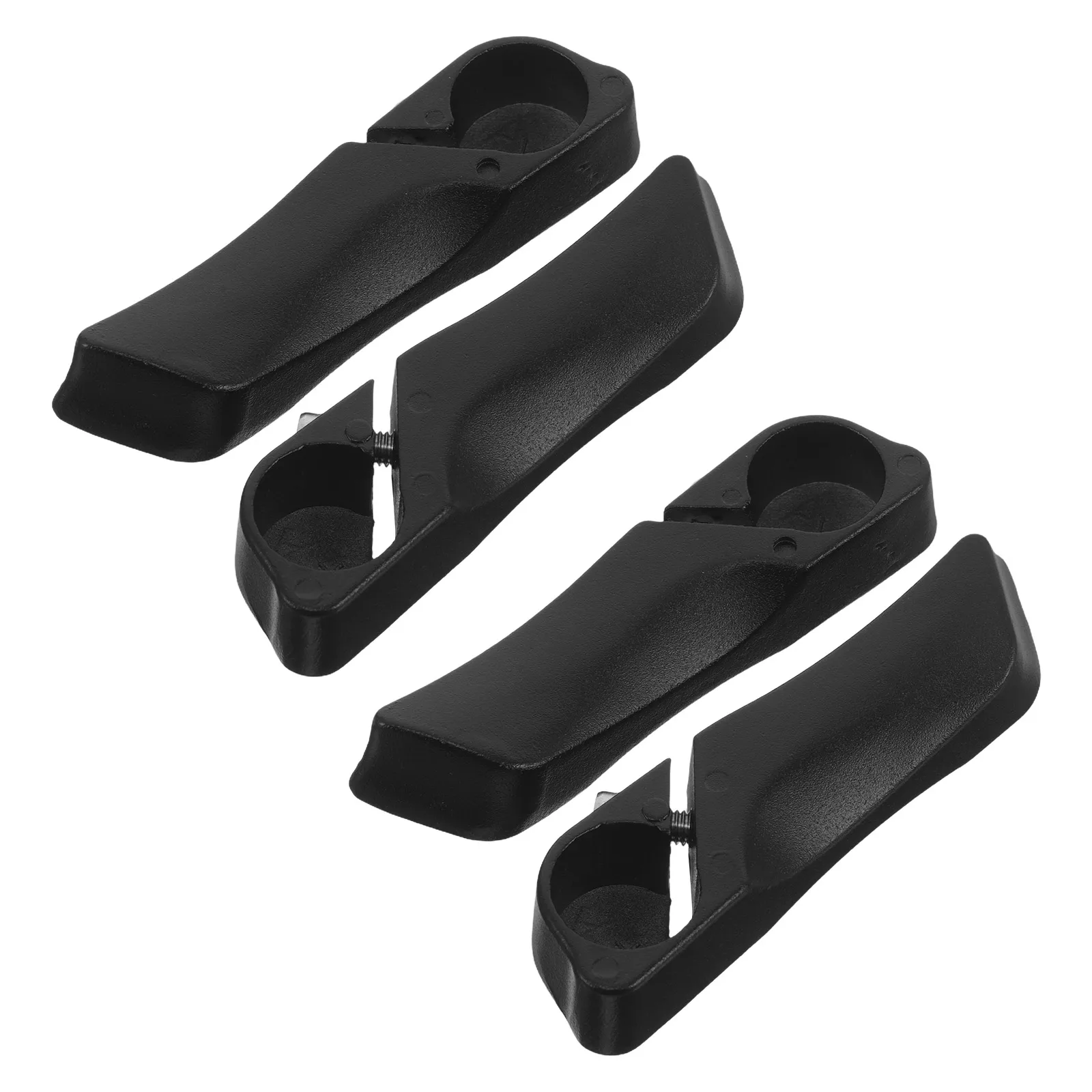 

2 пары алюминиевых наконечников руля горного велосипеда, эргономичная нескользящая конструкция для удлиненных концов руля