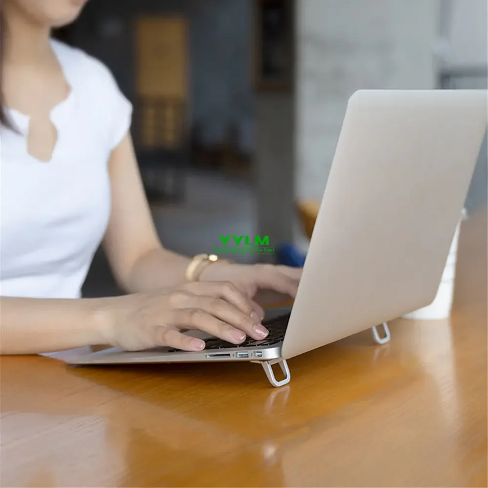 Laptop Stand For Computer Keyboard Holder Mini Portable Legs Laptop Stands For Macbook Huawei Xiaomi Notebook Aluminum Support