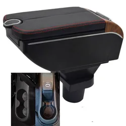 For Fiat Cronos 500 Armrest Box Storage Central Container Store Content Auto Interior Accessories Elbow Rest with USB Cup Holder