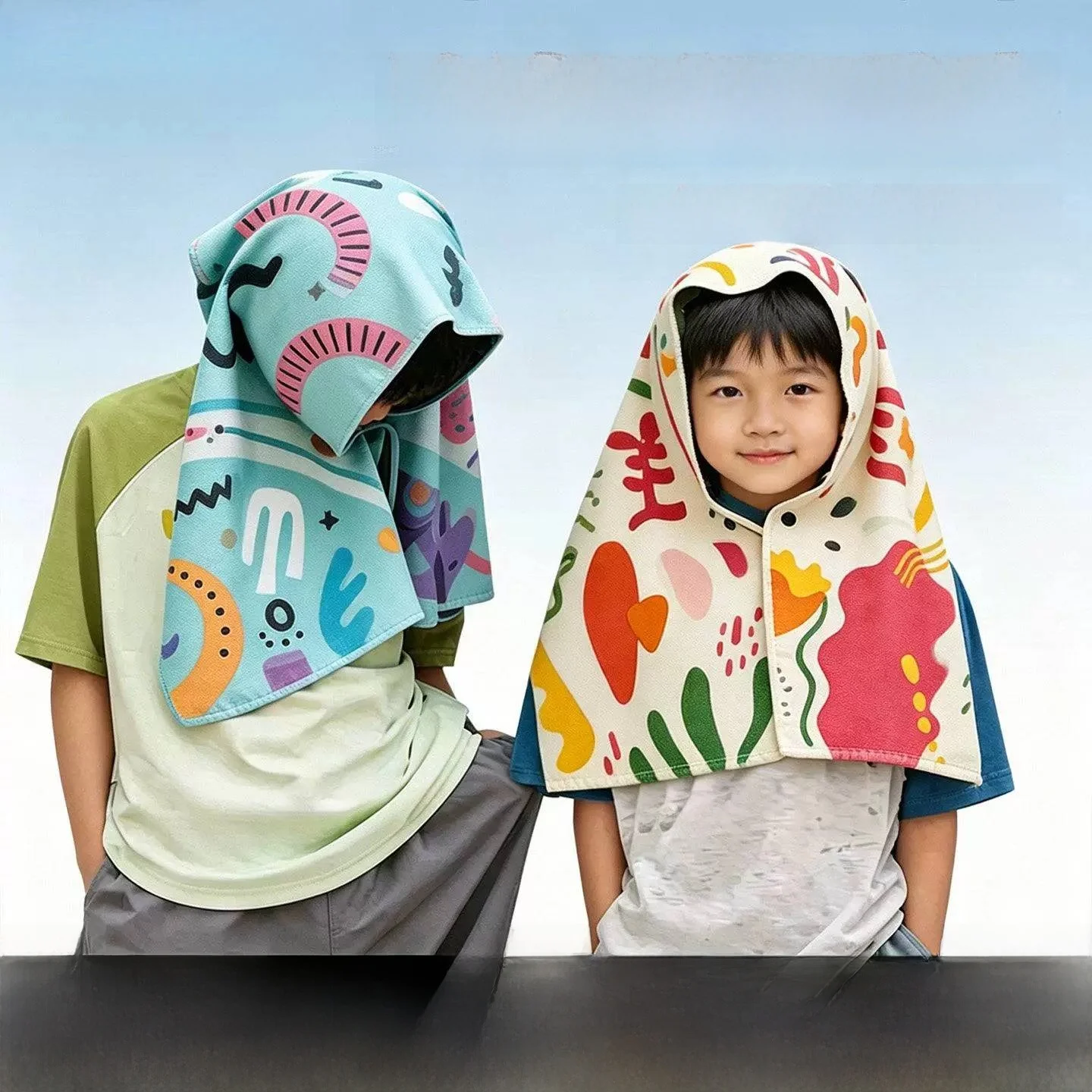 Children's Sport Towel Quick Dry Sweat Absorbent Badminton Basketball Portable Running Towel Ice Cool Lightweight Towel