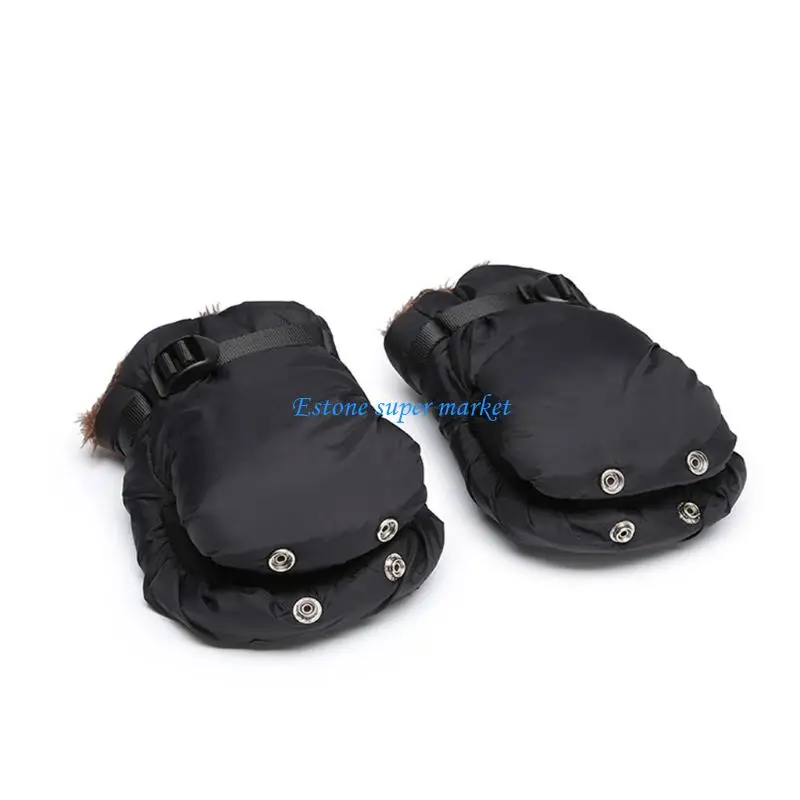 

090B Baby Strollers Gloves Snow Resistant Waterproof Mittens Pram Cart Warm Mitts