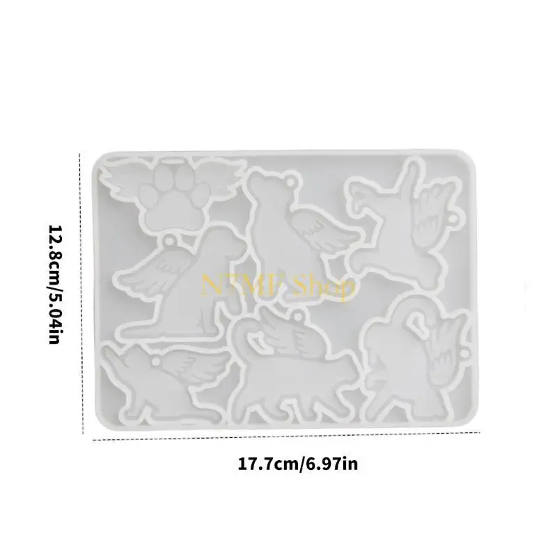 

N7MF Fashionable 3D Cats Designs Flexible Silicone Mould Portable Accessory for Crafting Resin and Plaster Ornaments