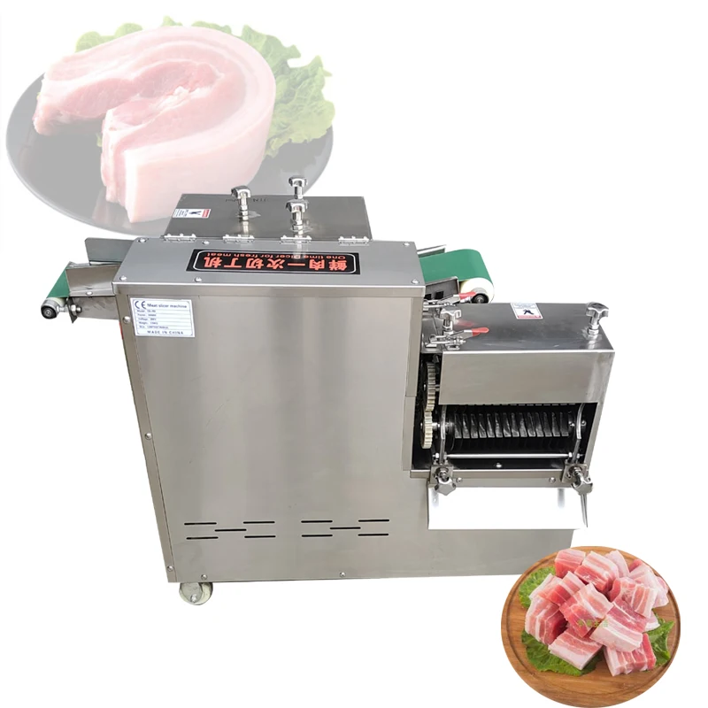 110V 220V Commercial Dicing Machine For Canteen One - Time Molding Meat Dicing Machine