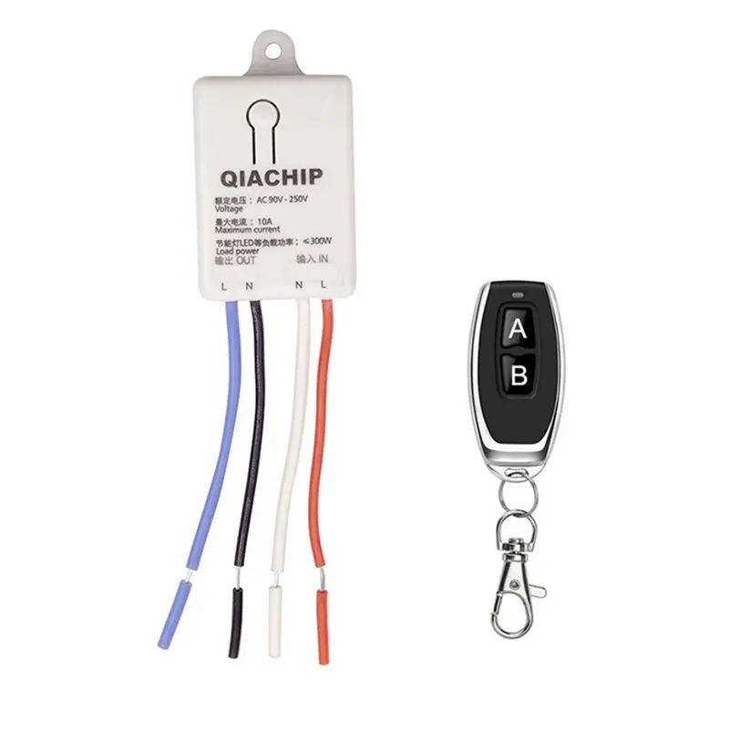 

433Mhz Wireless Remote Control Switch LED Light Controller AC90-250V+433Mhz Remote Control For Electric Doors