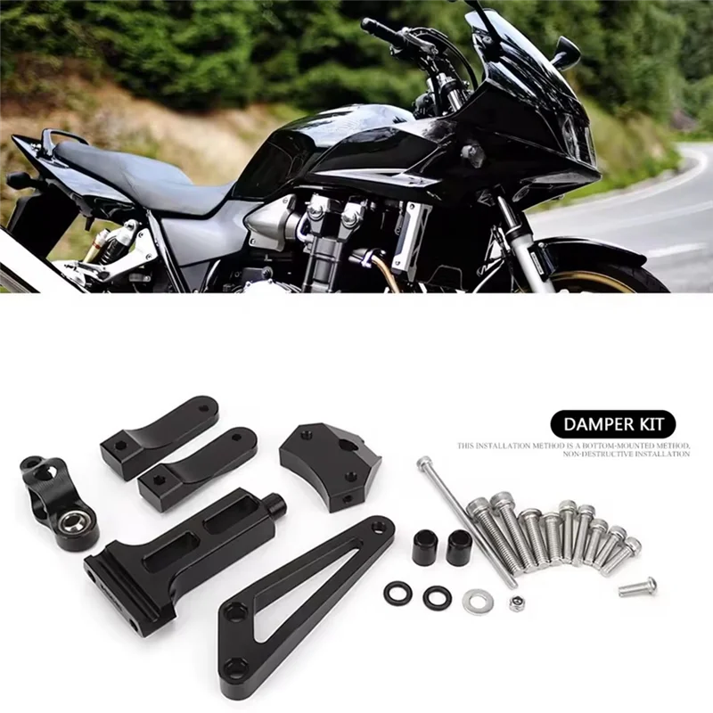 

Motorcycle Damper Bracket Damper Bracket Forhonda CB1300 Damper Steering Stabilize Mounting Bracket