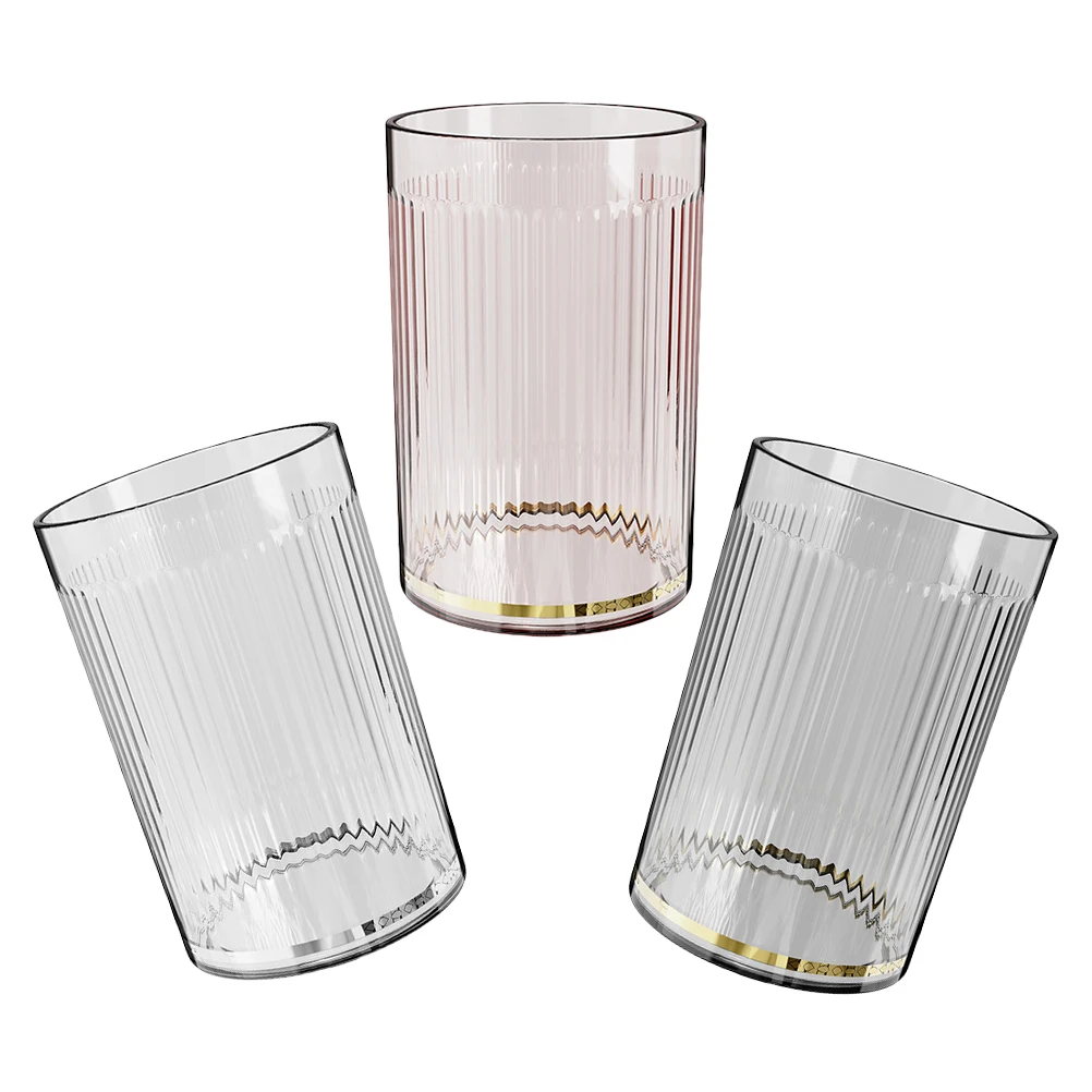 

3Pcs Tooth Rinsing Cups Reusable Pet Bathroom Toothbrush Holder Multi-Purpose Travel Mouthwash Cups for Home Camping