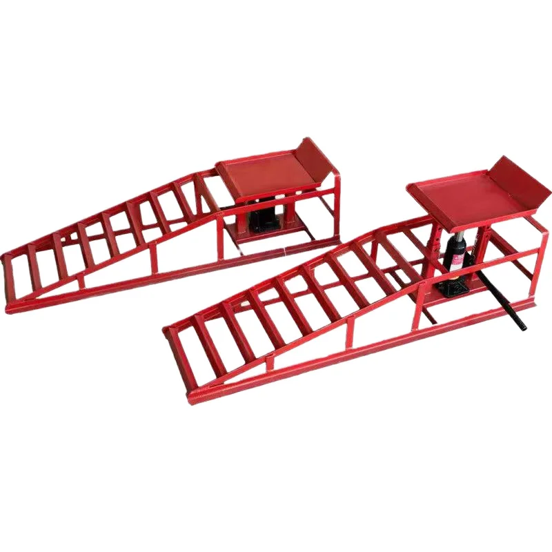Heavy Duty Auto Car Truck Service 2 Pcs Steel Car Ramps Lifts Hydraulic Lift Frame Home Hydraulic Car Ramp Portable