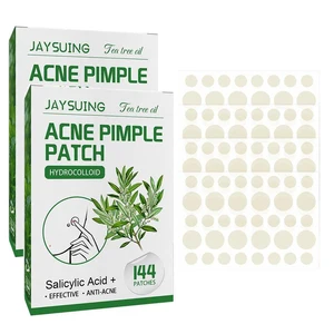 1/2 Boxes Acne Pimple Patch, 144pcs Invisible Pimple Patches with Tea Tree Oil, Hydrocolloid Acne Patch for Face Zits, Blemishes