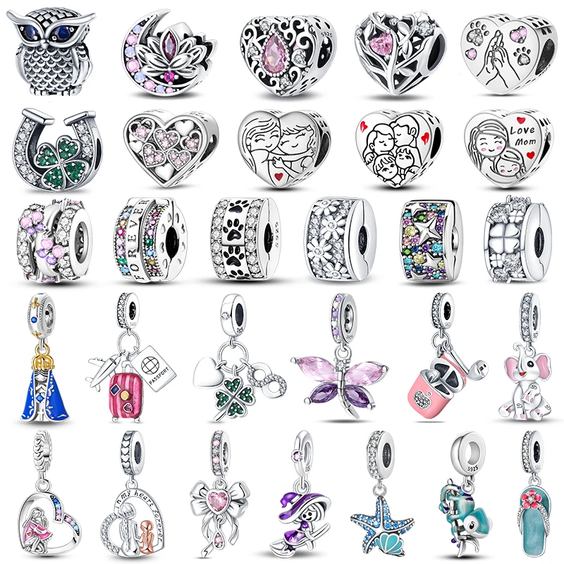 

Charms Fit 3mm 925 Original Bracelets Luminous Firefly Chameleon Real 925 Sterling Silver Lover Charms Bead Fine DIY Jewelry