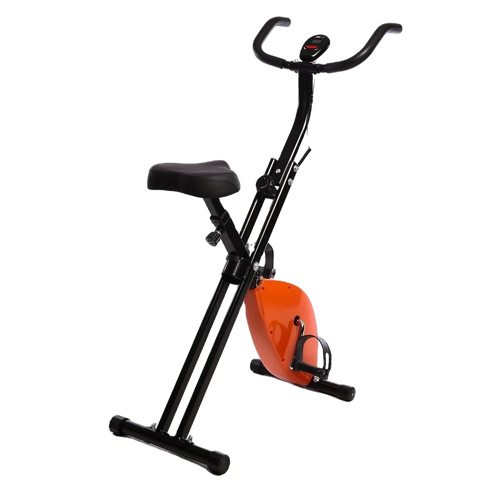 wholesale new design X bike indoor home stationary cheap bike Folding magnetic fitness womens exercise X bike with desk