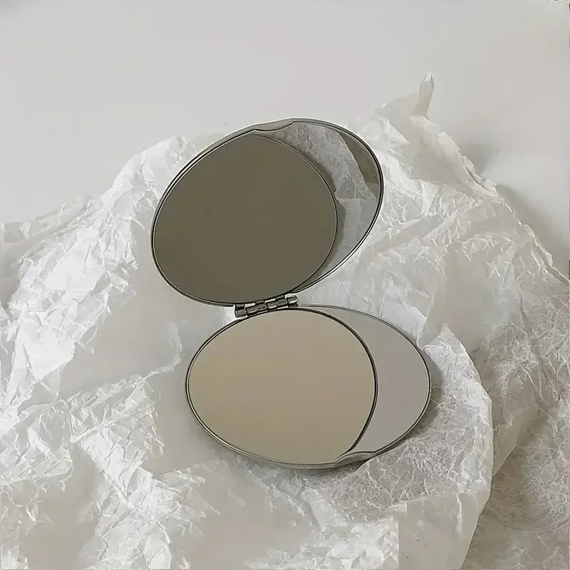 High Quality  Double Sided Makeup Mirror,  Portable Makeup Folding Flip For Student Dormitory Cute Small Mirror