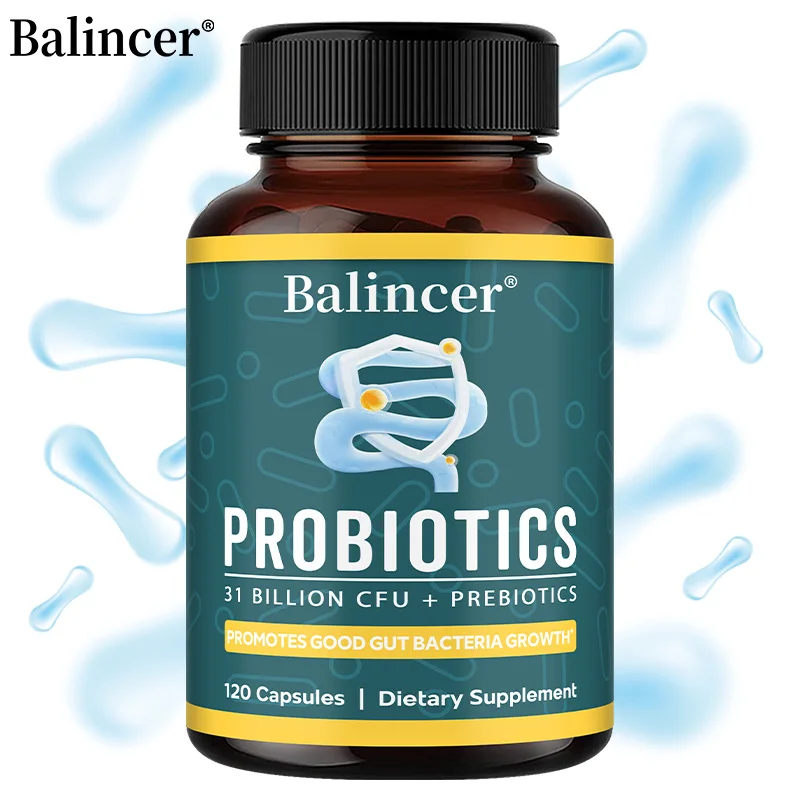 

Probiotic Complex - Prebiotics & Digestive Enzymes, Gut, Digestive, Immune, Constipation, Gas, Bloating Support, Vegan Non-GMO
