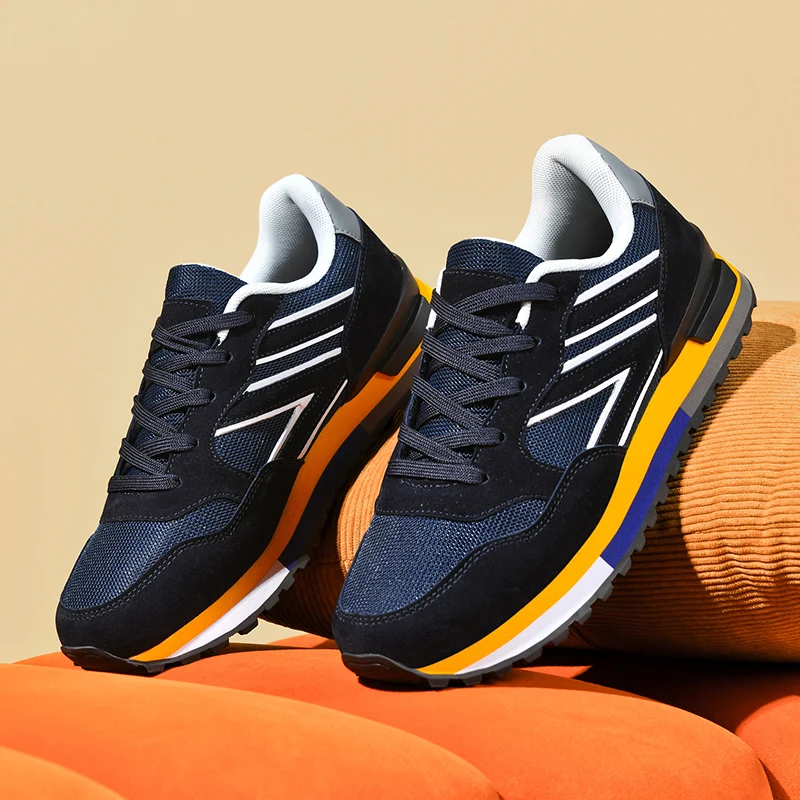 

Men's Shoes Breathable All-match Mesh Shoes Casual Sports Trendy Shoes Men's All-match Wear-resistant Running Shoes for Men