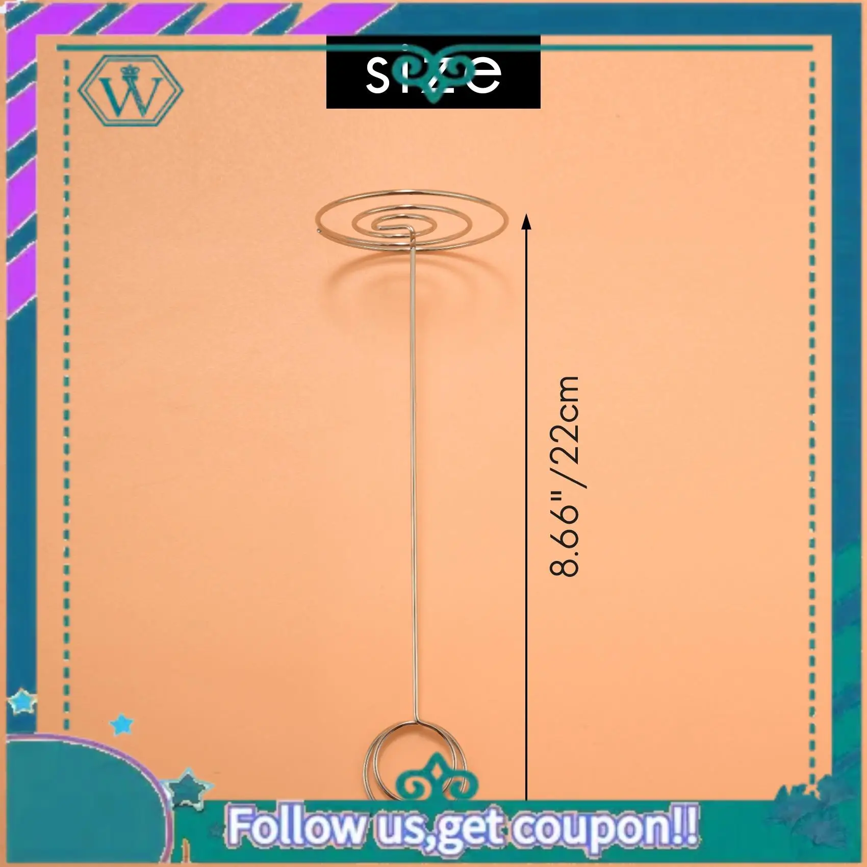 

Модернизированный 15-дюймовый держатель для номеров высокого стола 8,75 дюйма, держатель для карточек, настольный держатель для фотографий, проводной зажим для держателя фотографий, настоящая памятка N