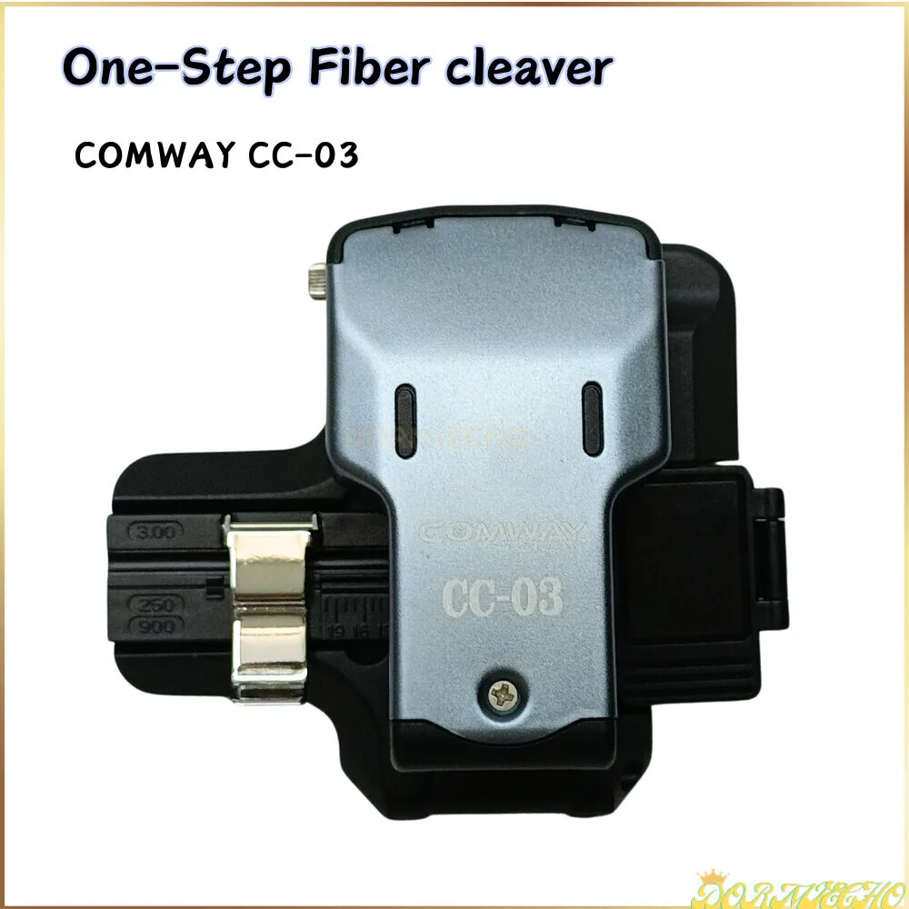 CC-03 One-step Fiber Cleaver High Precision Fiber Optic Cutting Cutter Fiber Cleaver with Auto-Rotating Blade, 48000 Blade Lifes