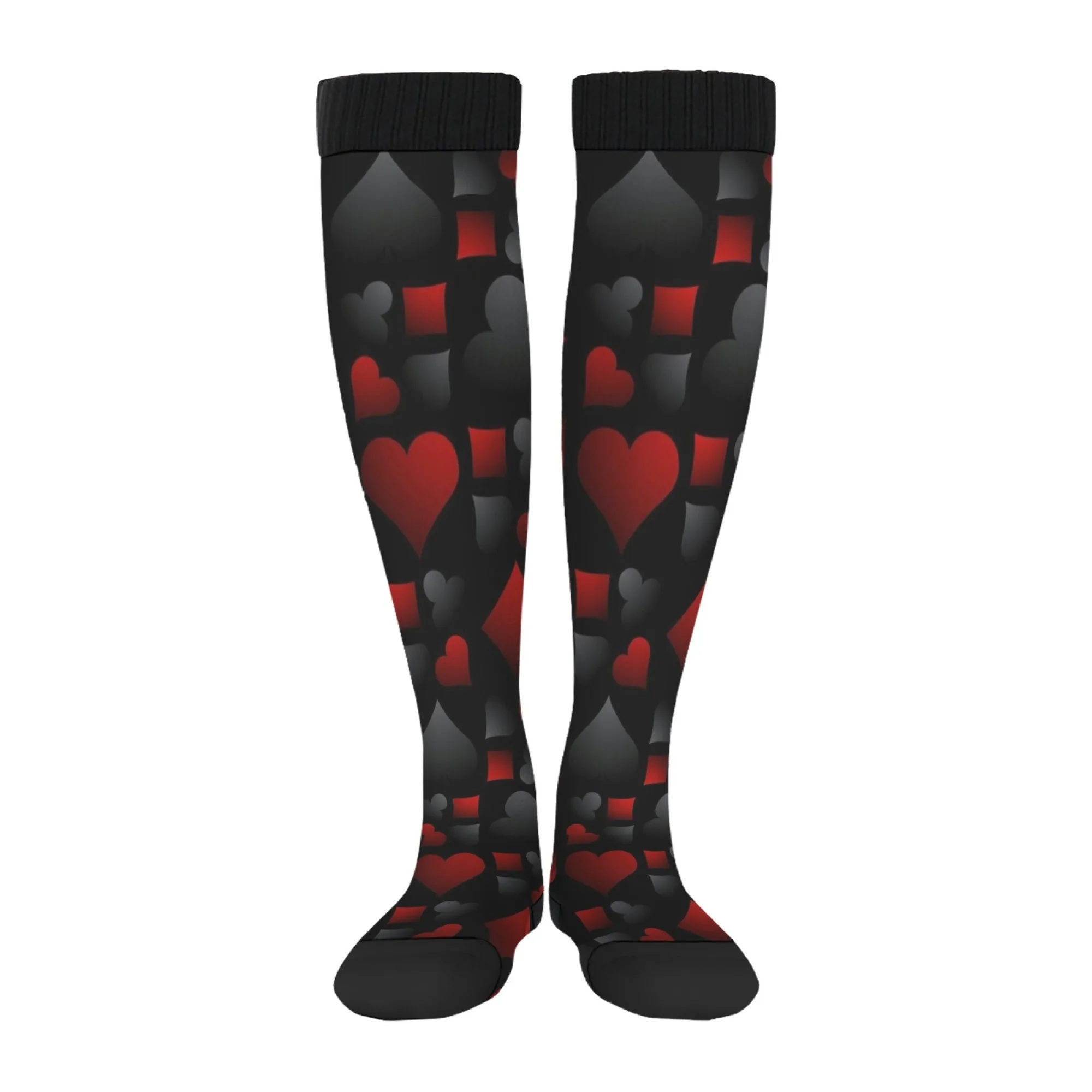 Suit of playing cards Socks Soft Breathable Non-slip Women's Stockings Harajuku Style Funny Cartoon Cute Nurse Socks