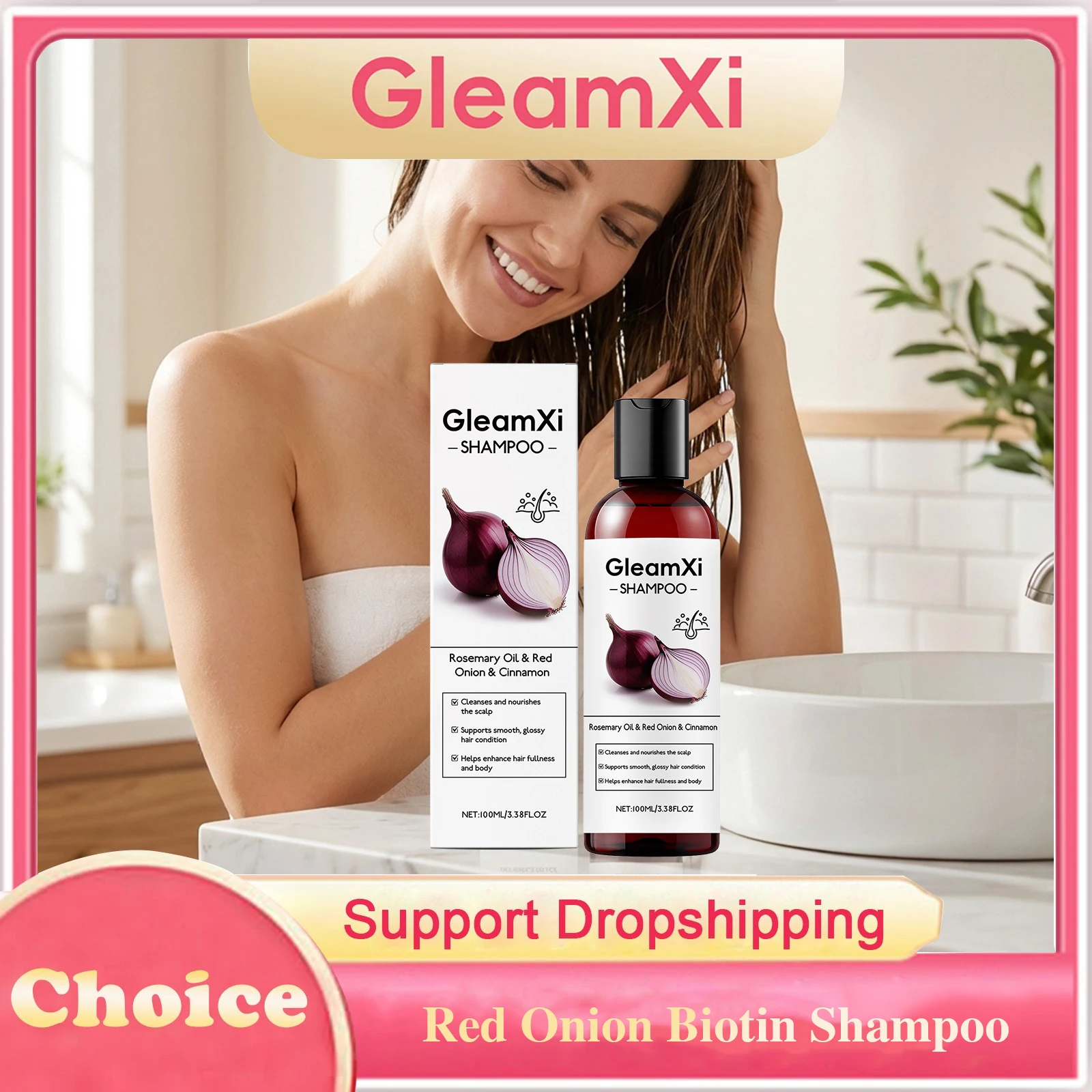 

Шампунь с биотином и экстрактом красного лука: нежное очищение, контроль жирности, утолщение, разглаживание, увлажнение, против выпадения волос, для придания объема