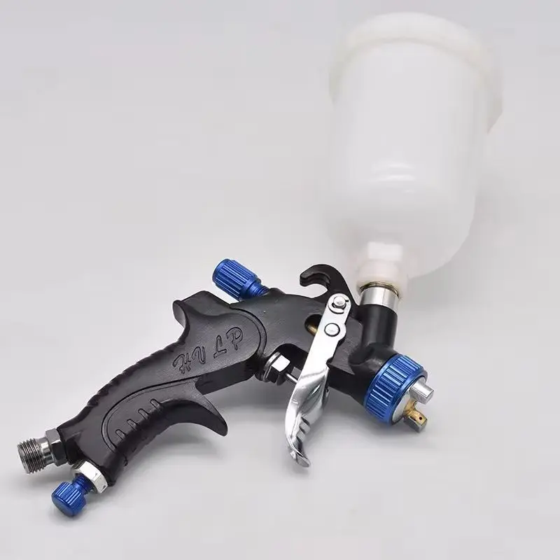 HVLP 602 Spray Paint Gun with Plastic Cup 250cc/400cc and 1.0mm Nozzle Sprayer Paint Gun for Auto Body Repair Gravity Spray Gun