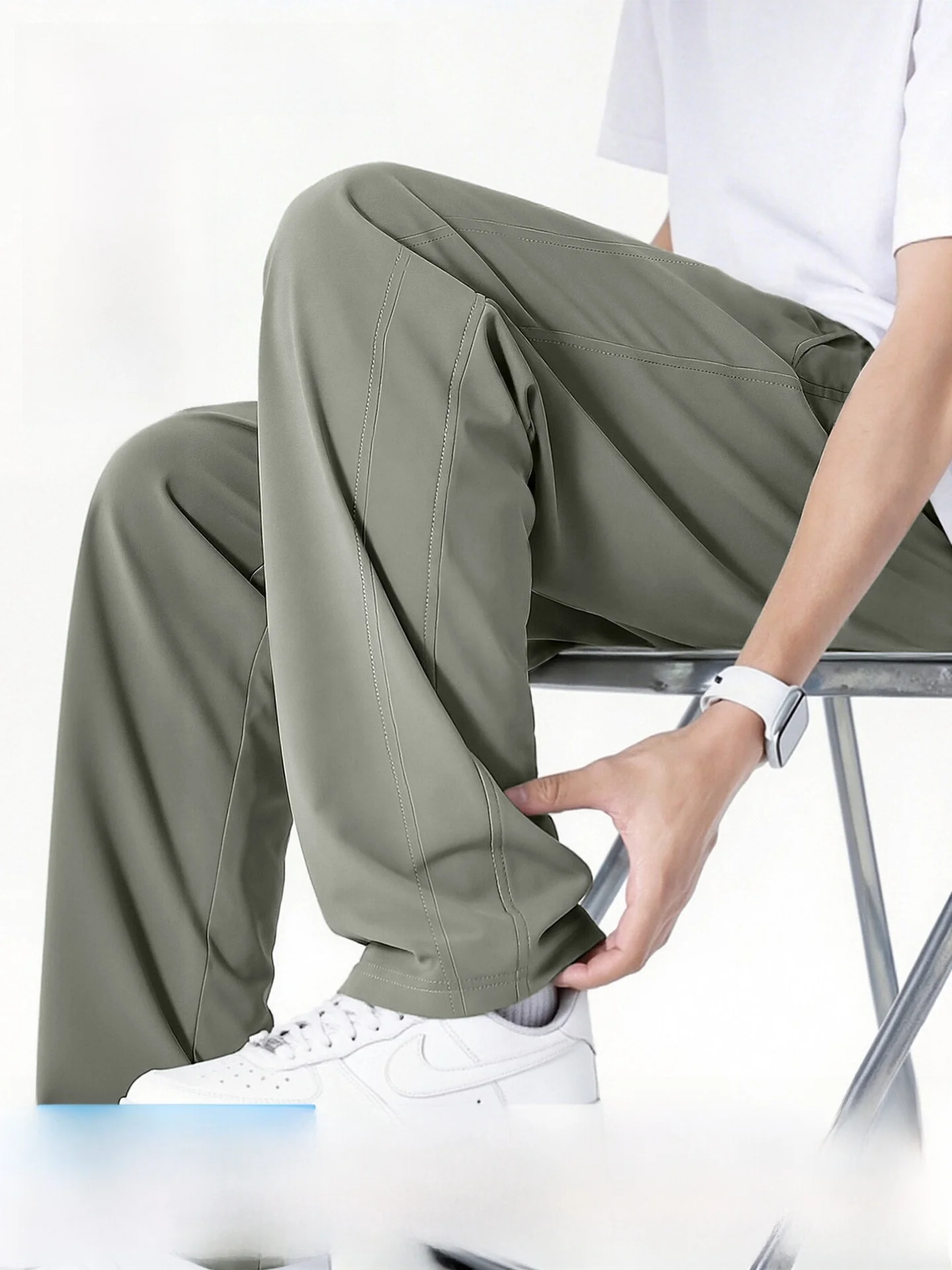 

Man Cool Sensation Sun Protection Men's Summer Thin Straight Casual Pants Quick Dry Sports Long Trousers Fashionable Amer...