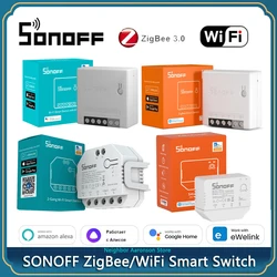 SONOFF ZigBee 3.0/WiFi Mini Smart Switch MINI R2/DUAL R3/ZBMINI/ZBMINI-L Smart Home Remote Control Via eWeLink Alexa Google Home