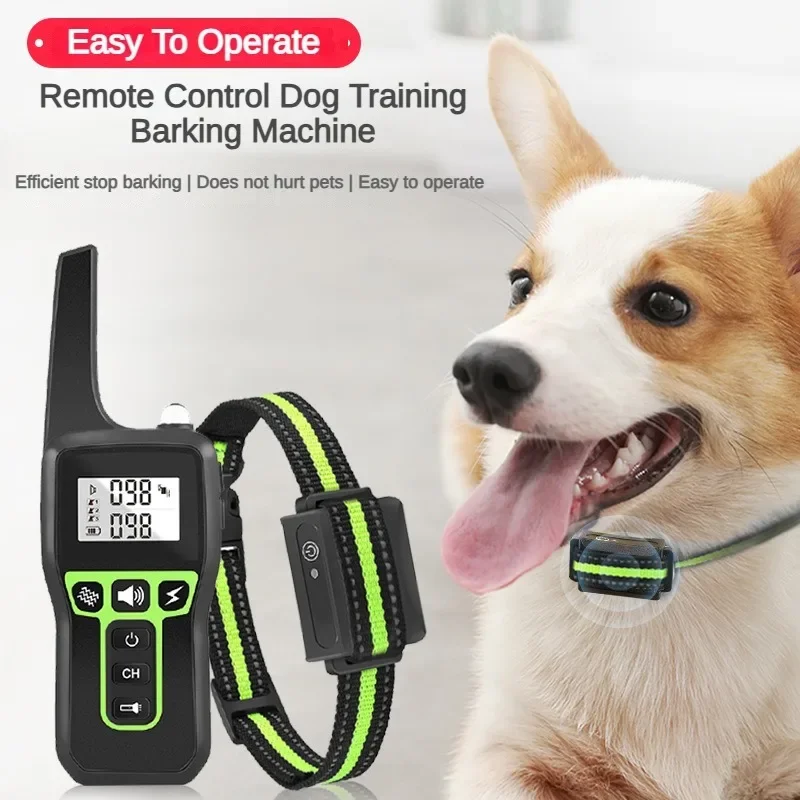 

1000M Dog Training Device Universal Multi-mode Remote Control Training Collar Waterproof Waterproof Rechargeable Bark Stopper