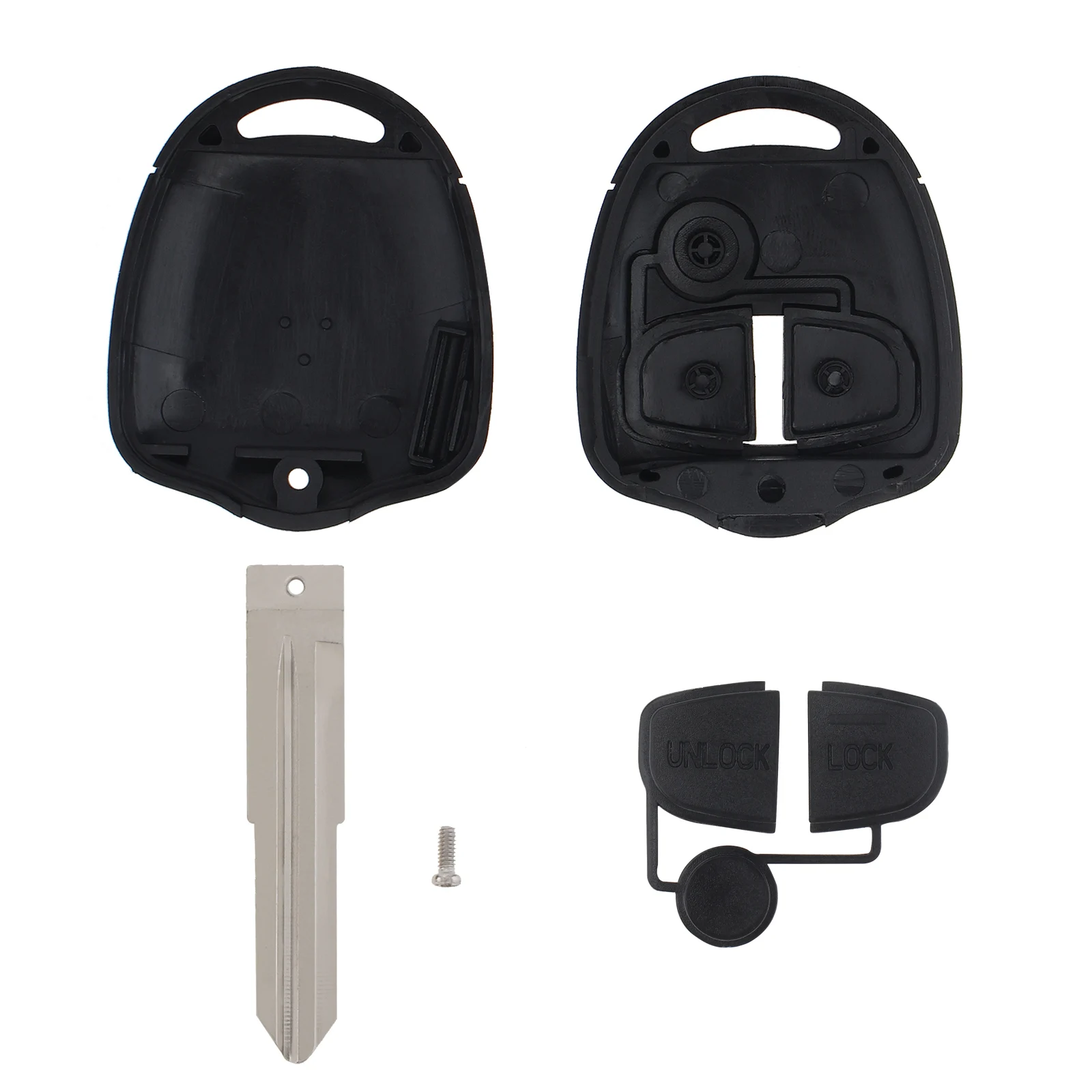 

2 Buttons Car Remote Key Shells Case Fit for Mitsubishi with MIT8 Blade
