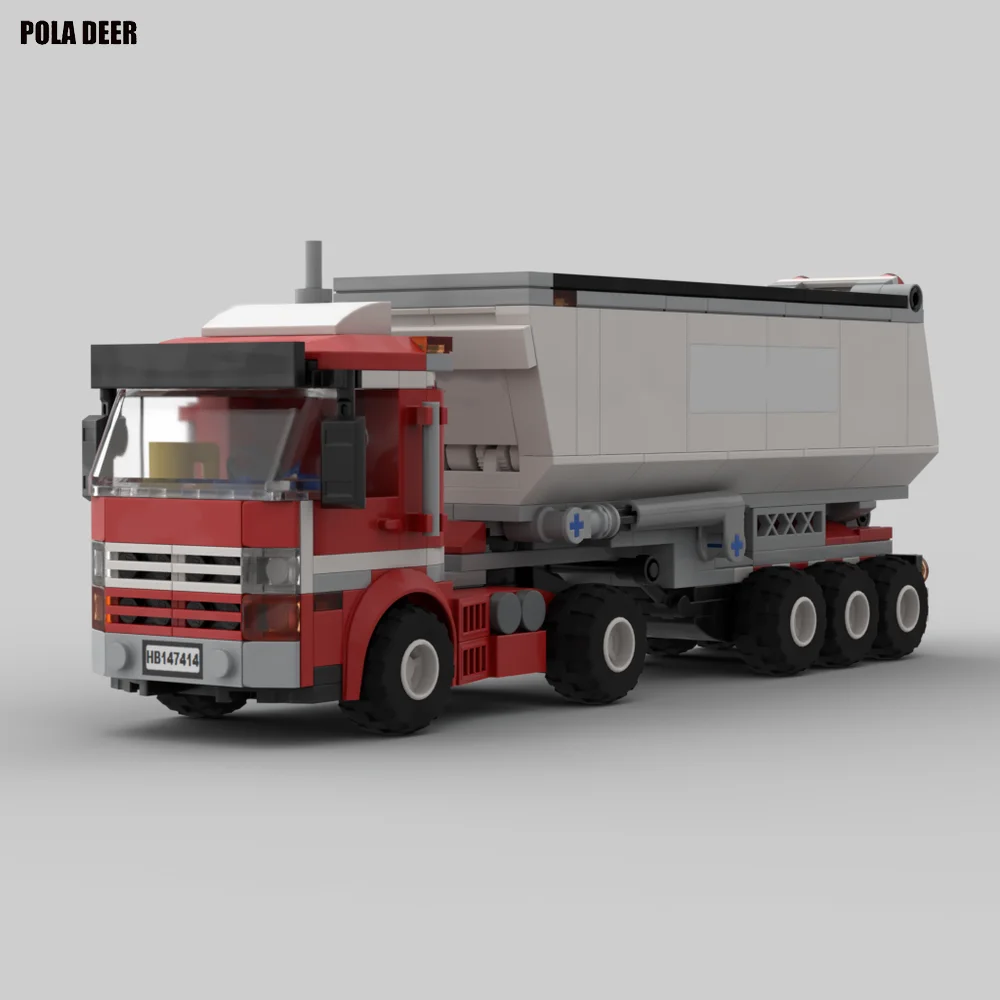 

Poladeer 322 Pcs Engineering Transport Dump Trailer Small Particle Assembly Building Blocks Puzzle Model Boy Toy Holiday Gift