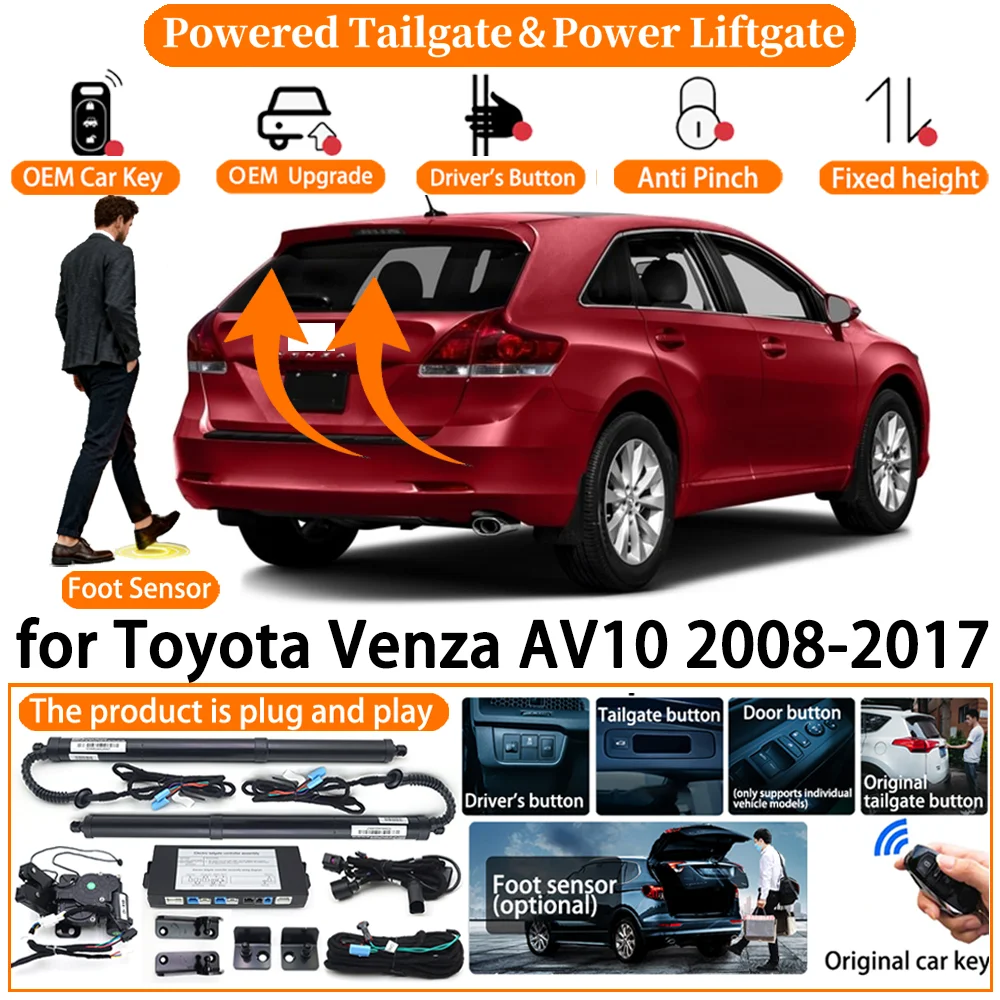 ZhuCamX Car OEM Smart Powered Tailgate System for Toyota Venza AV10 2008-2017 Automatic Electric Power Tailgate Strut Kit