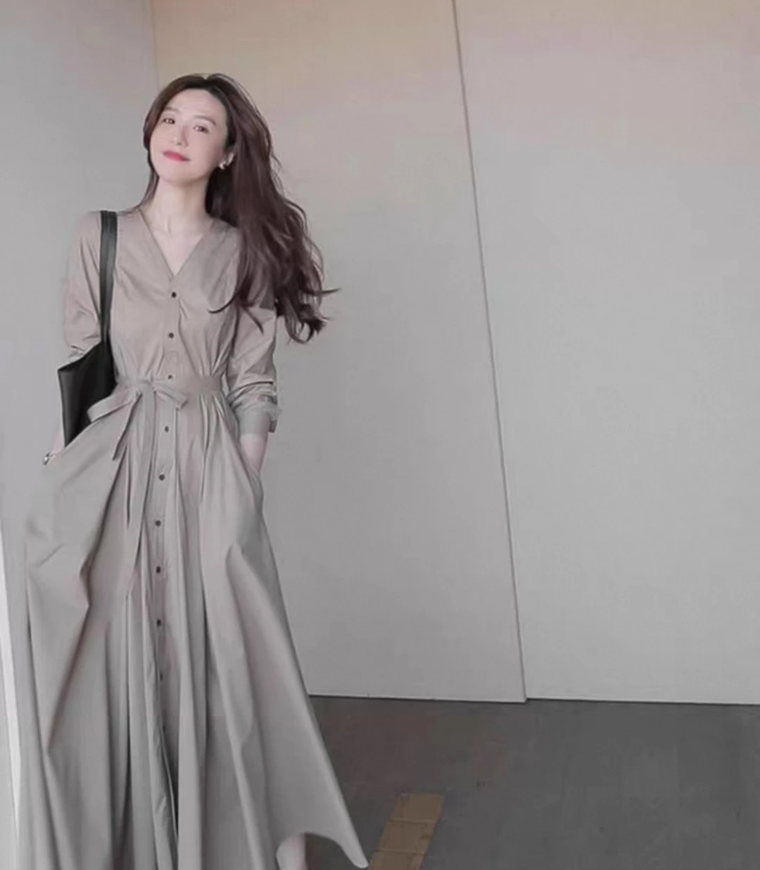 Dresses Womens Dress Of Wedding Spring Satin Inlaid Pleated Midi Soiree Banquet Artistic Fashionable Embroider Elegant High-End