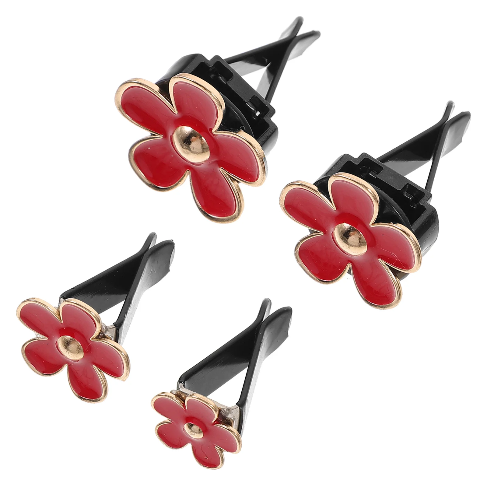 

4Pcs Car Interior Decor Aroma Clip Stylish Flower Shaped Vent Diffuser for Vehicle Dashboard Decoration Cute Car Air Freshener