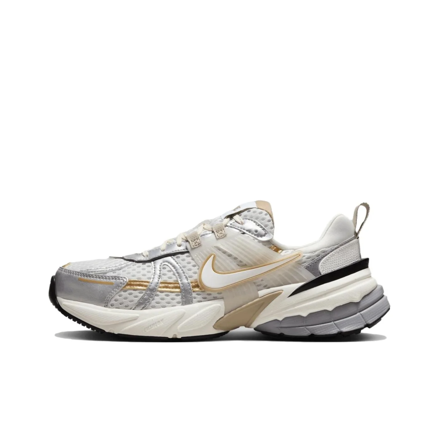 Nike V2K Run Running Shoes Women's Low Top Beige Brown HJ7245-100