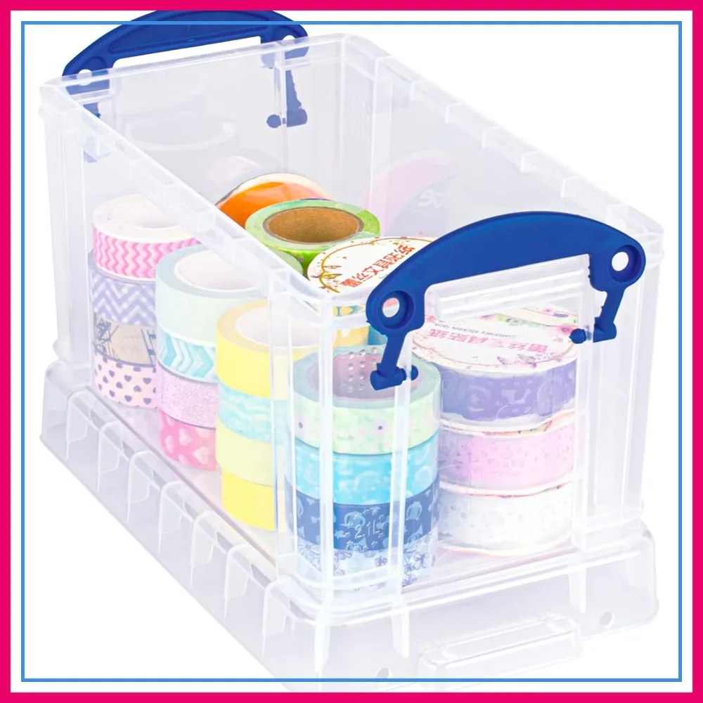 

Clear Plastic Storage Box 2.1 Litre - Really Useful Stackable Container