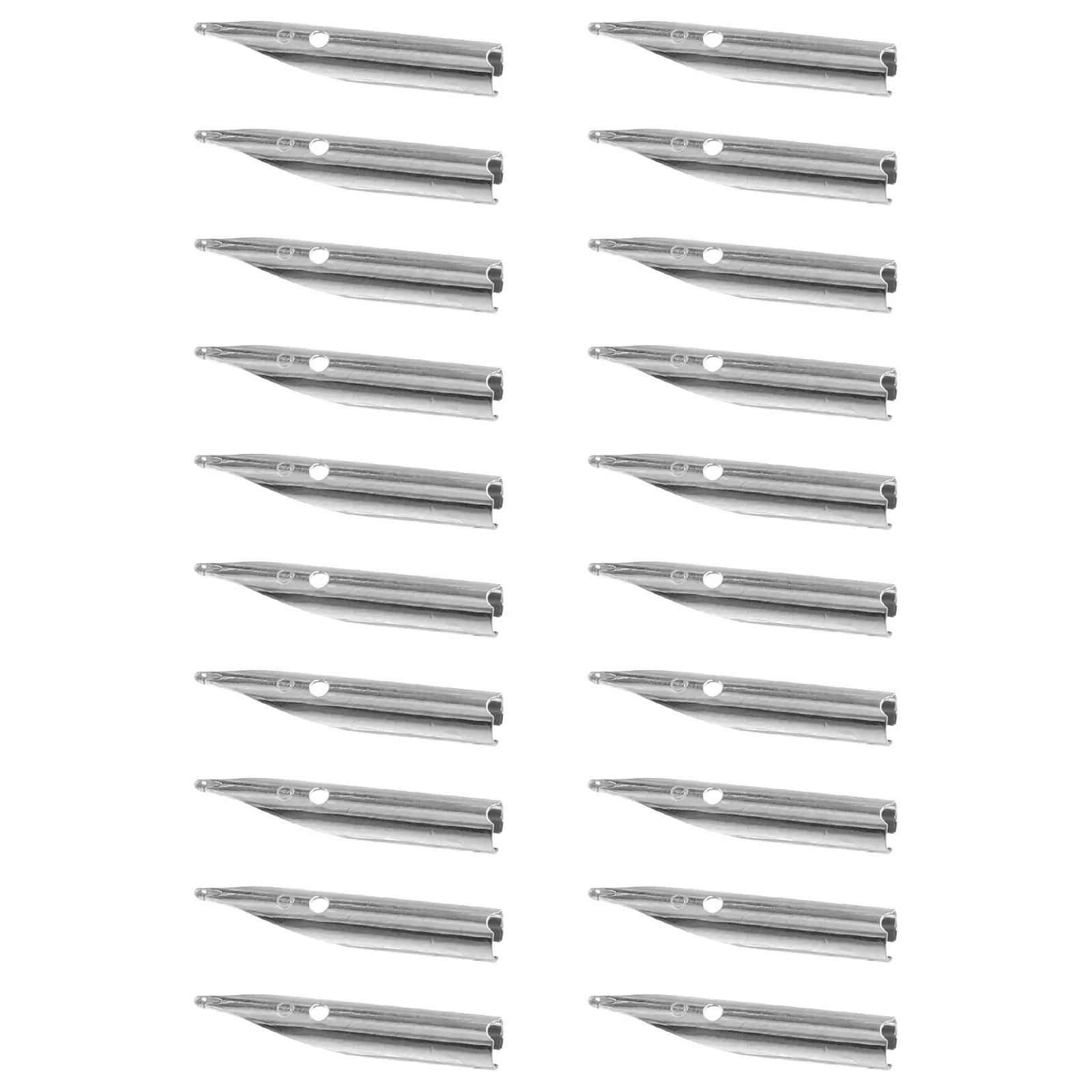 

20 Pcs Pen Tips Nibs 18 5 Round Cylinder Smooth Writing Replacement Calligraphy Fountain Metal Pen Accessories