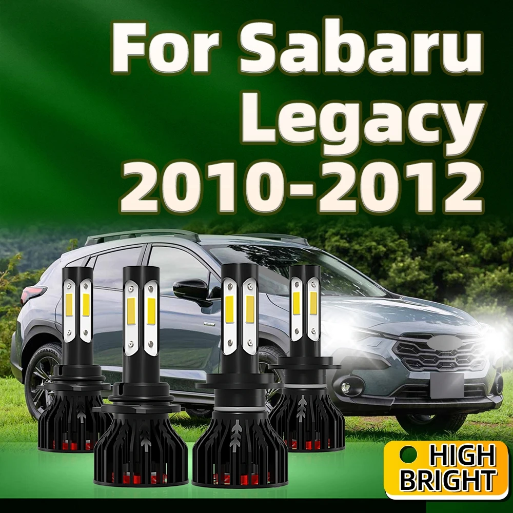 

4PCs 130W High Bright LED 9005 H7 Headlight Car Lamp 6000K White Kit with Fan Cooling For Sabaru Legacy 2010 2011 2012