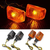 2pcs Universal Mini 12V Flashing Turn Signals Motorcycle LED Lights Amber Blinker Indicator Lamp For Cafe Racer Honda Yamaha