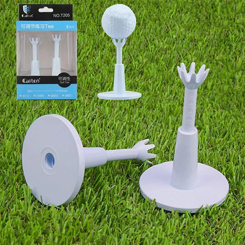 1/2Pcs Adjustable Golf Ball Holder Golf Tee Golf Swing Trainer Golf Practice Tees Golf Accessories..*