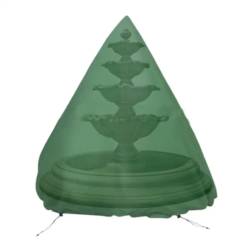 

Garden Fountain Cover Waterproof Fountain Cover 48x61inches Protective Cover Garden Supplies With Drawstring Statue Windproof