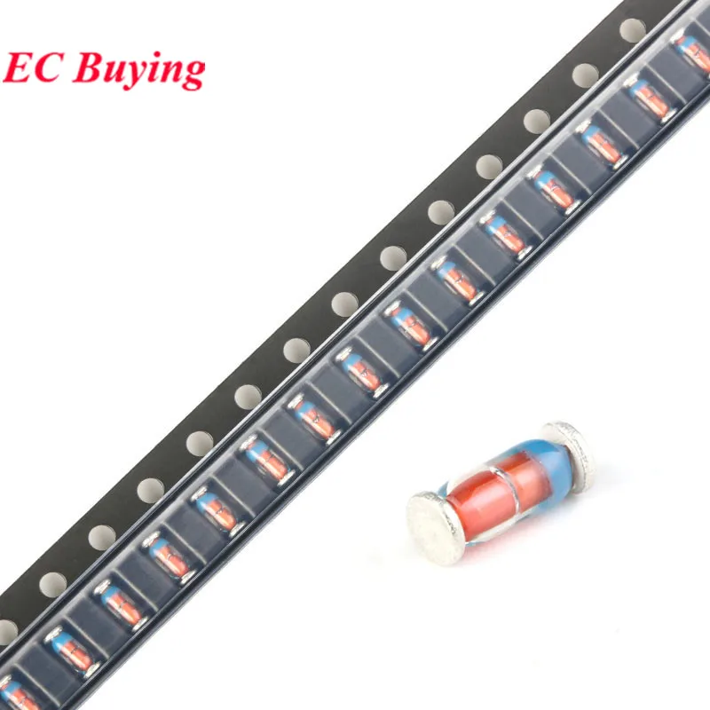 100pcs/lot LL4148 1N4148 LL-34 SMD Switching Diode Glass Cylinder 1206 Package