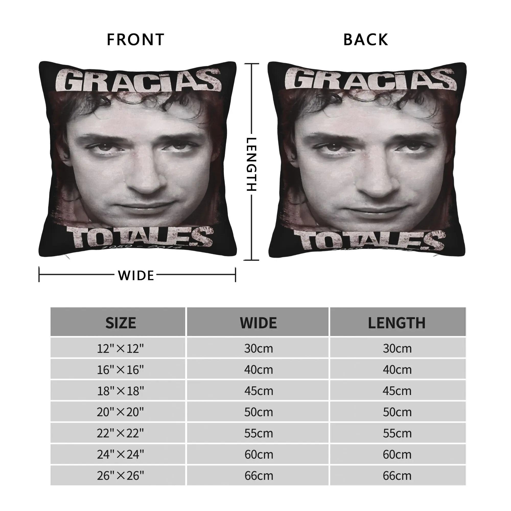 Rapper Gustavo Cerati Tour Album  Pillow Case  Graphic Pillow Cover For Wedding Party Home Decor Cute Funny Cushion Cover