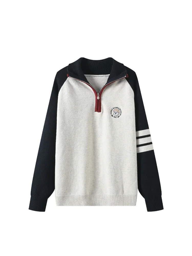 

Модный вязаный свитер большого размера с длинными рукавами для женщин, осенний сезон, универсальный, больших размеров, в студенческом стиле