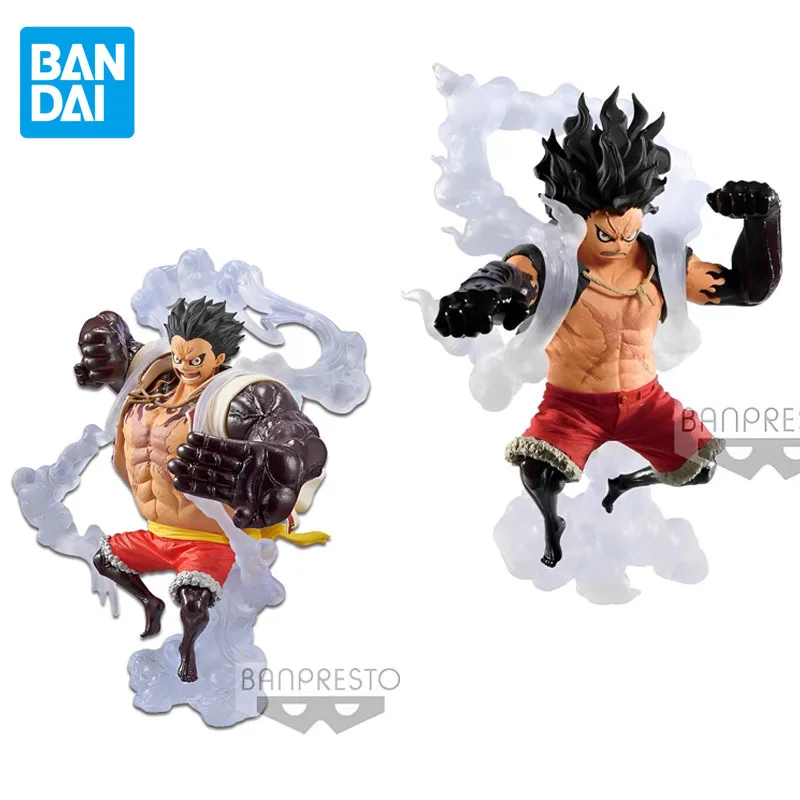 BANDAI Original One Piece Anime Figure KOA Luffy Gear 4 The Bound Man The Snakeman Action Figure Toys For Boys Girls Gift Model