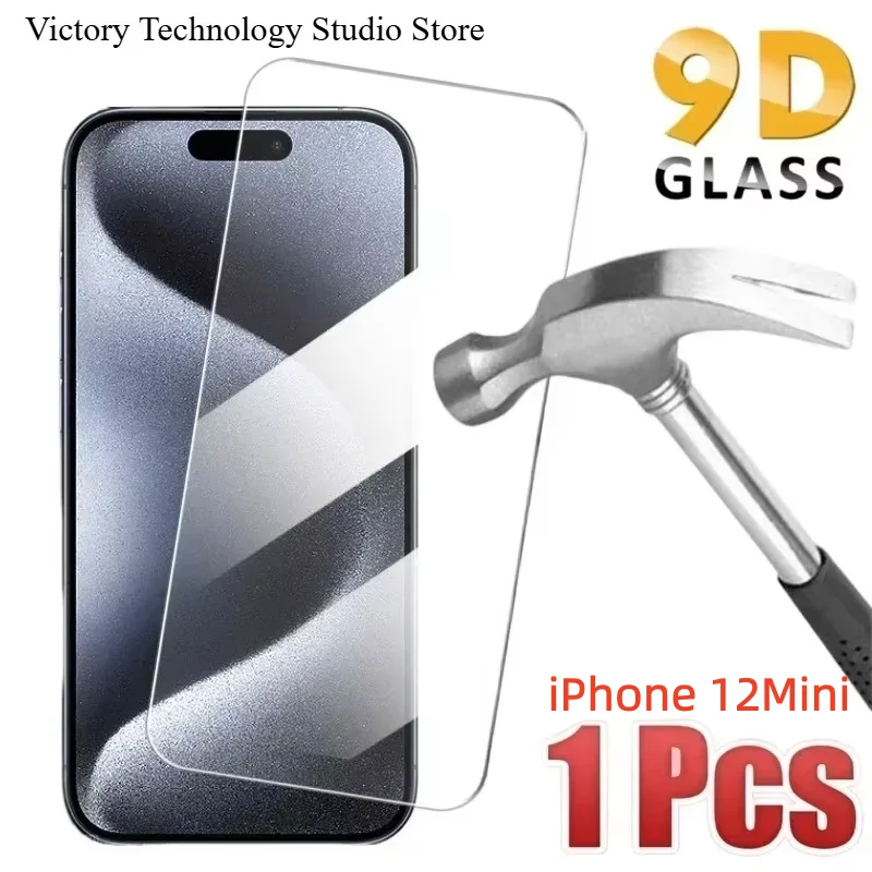 

1 шт. HD-стекло из закаленного стекла для iPhone 12 Mini, защитное стекло с полным покрытием для предотвращения падений