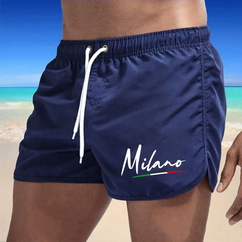 2026 Brand New Mens Board Shorts Italy Design Printed Beach Shorts High Quality Male Summer Running Cycling Boxing Cool Shorts