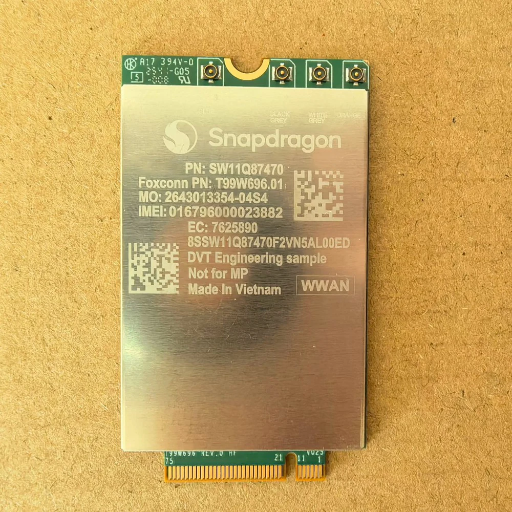 Foxconn T99W696 SDX61 2.5Gbps 5G LTE PCI Express M.2 WWAN Module For Thinkpad T14s Gen7 T14s 2-in-1 Gen2 X13 Detachabl Laptop