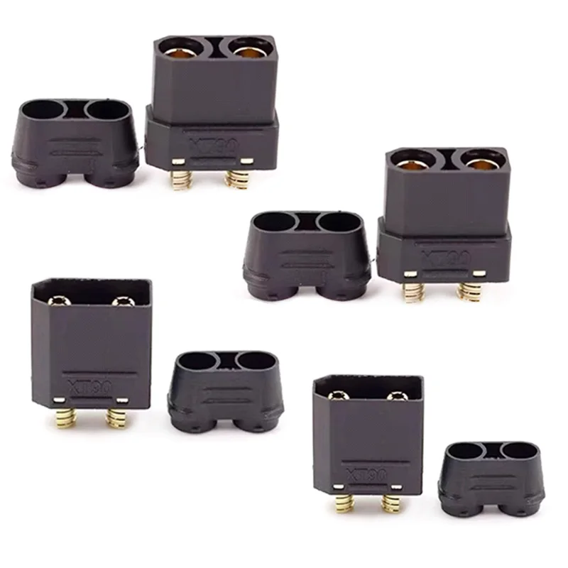 5pairs/10pcs XT90 XT90H Black Male Female Plug Adapter high-current Connector for RC Lipo Battery Motor Aircraft Parts Amass