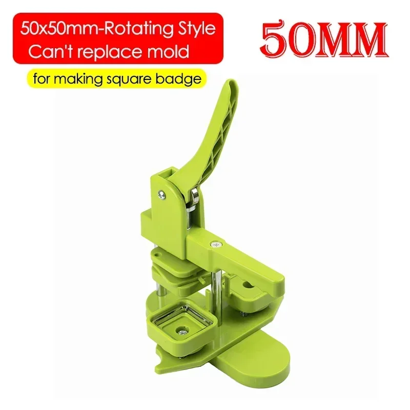 Square Refrigerator Badge Button Maker 50x50mm Hand Press Machine for DIY Making Pins Buttons/Refrigerator Magnets Badge