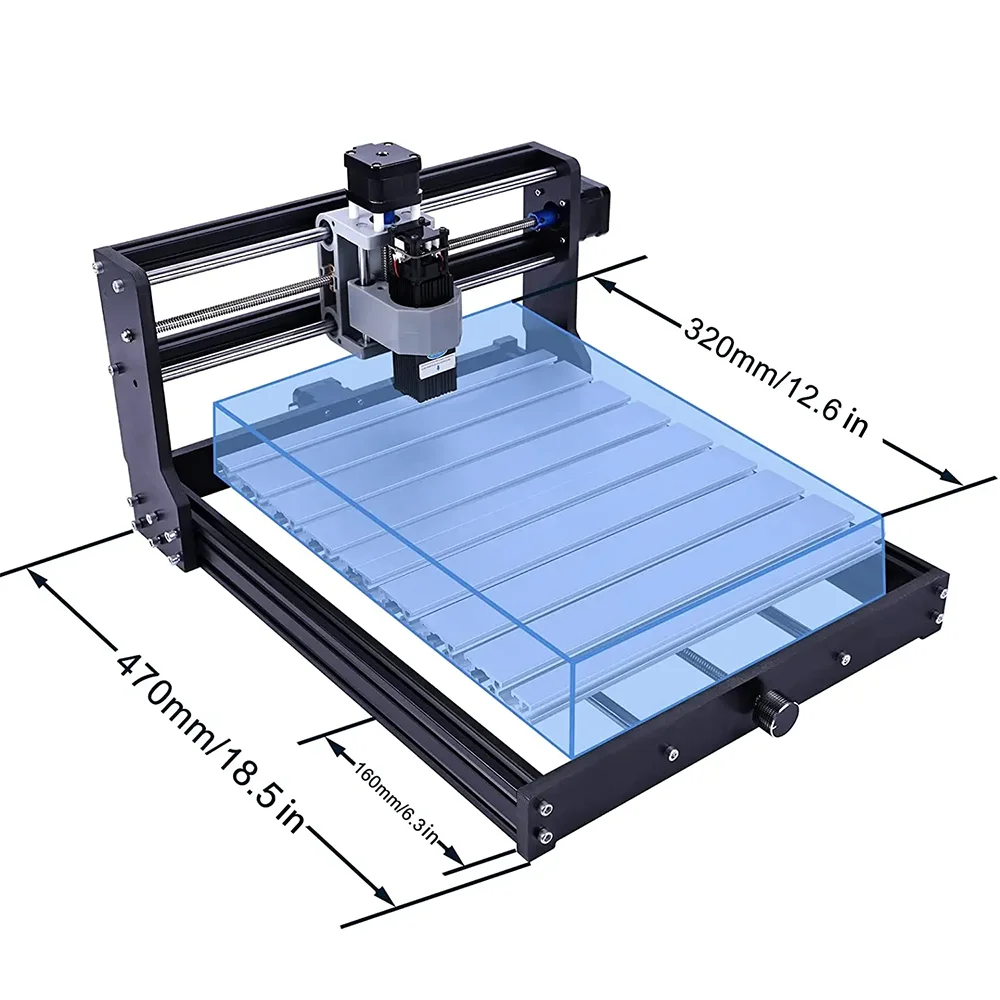 CNC 3018 Pro Upgrade Kit Y-Axis Extension Kit for 3018 to 3040 CNC Engraving Machine Laser Engraver with Knob Couplings